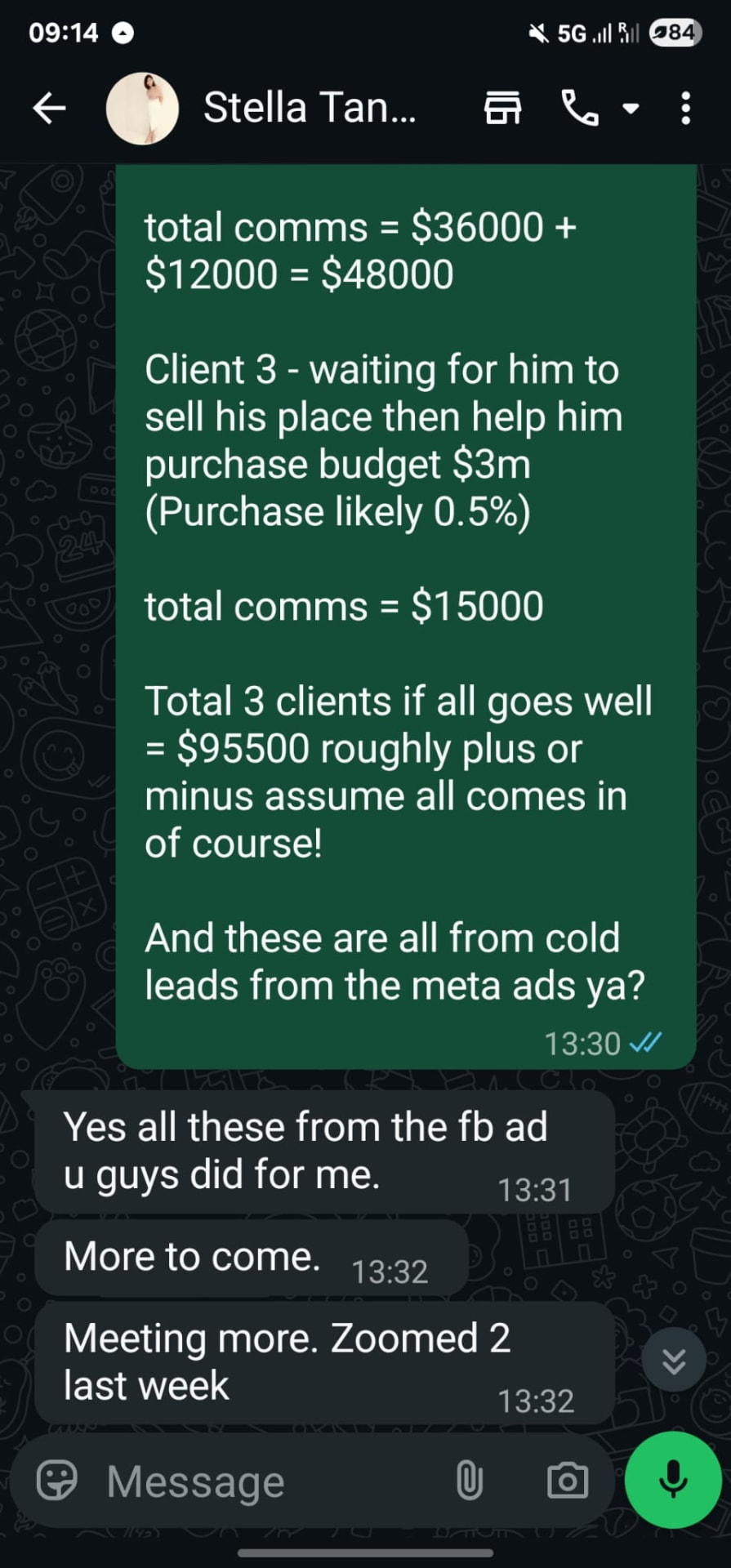 Client Feedback — potential opportunities, not completed commissions